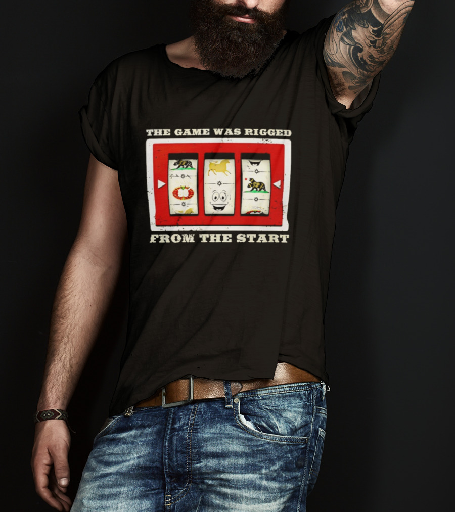 The Game Was Rigged From The Start Slot Machine Vintage Look T-Shirt