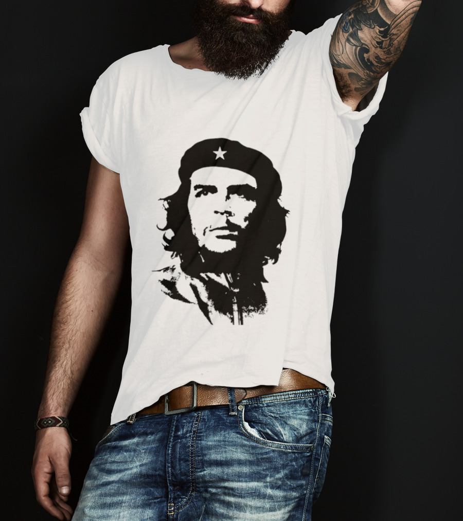 Che Guevara Big Head Argentine Marxist Revolutionary Iconic Stencil T-Shirt