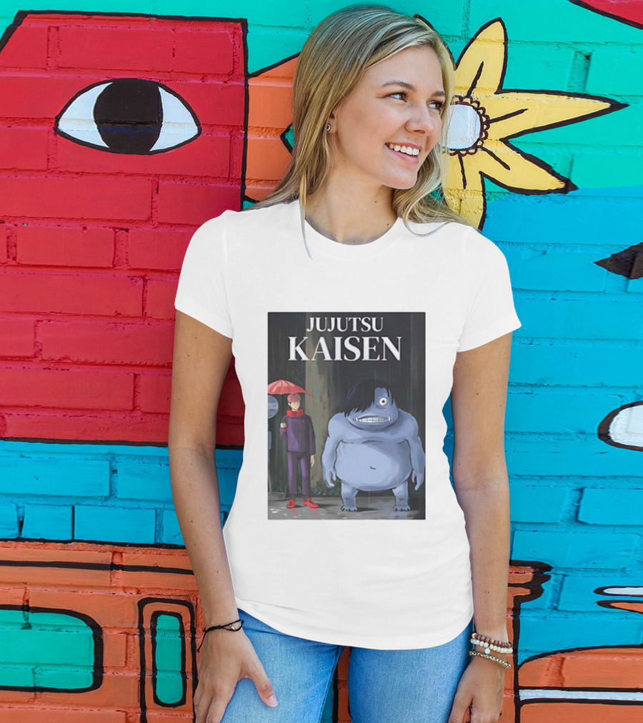 Jujutsu Kaisen Meets Totoro Anime T-Shirt