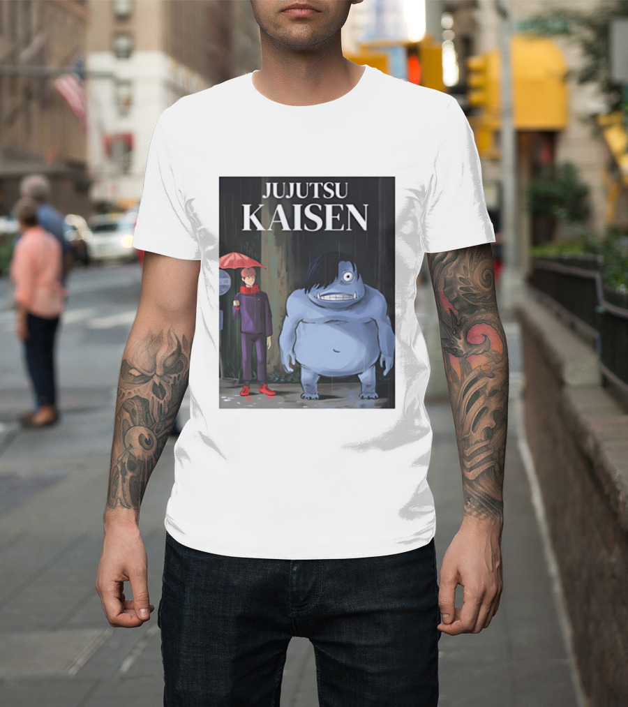 Jujutsu Kaisen Meets Totoro Anime T-Shirt