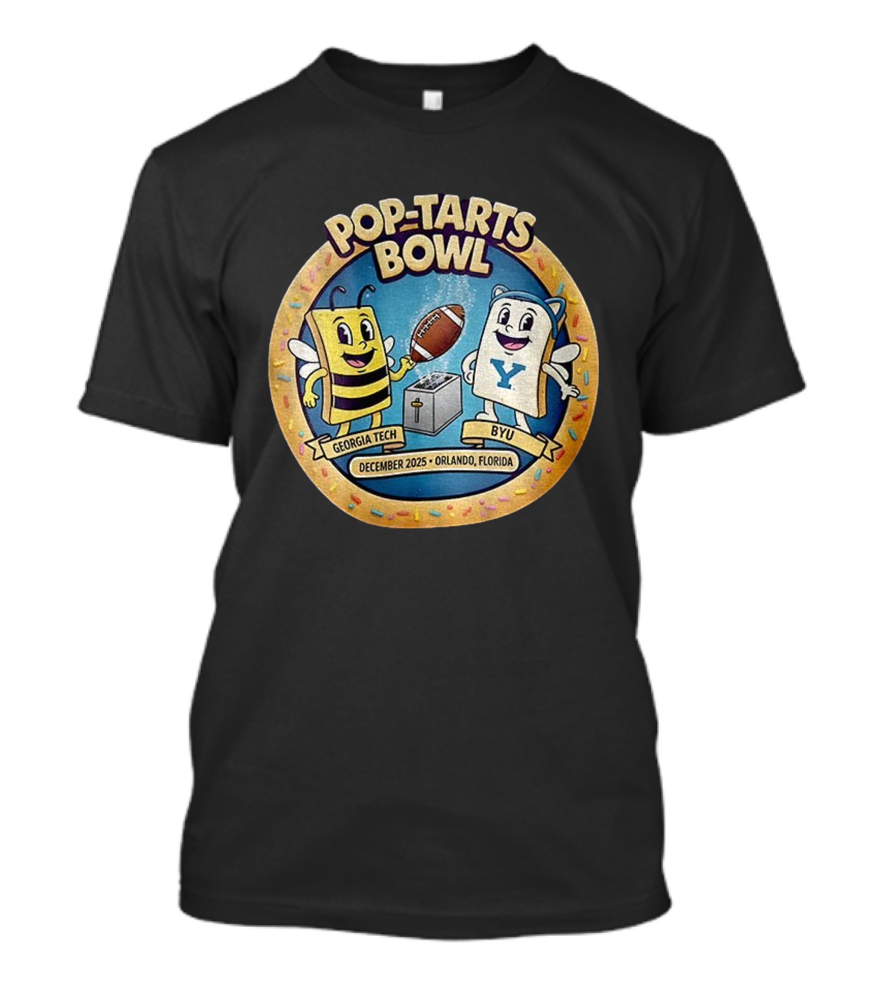 Pop Tarts Bowl Georgia Tech Vs BYU December 2025 Orlando Florida Football Event T-Shirt