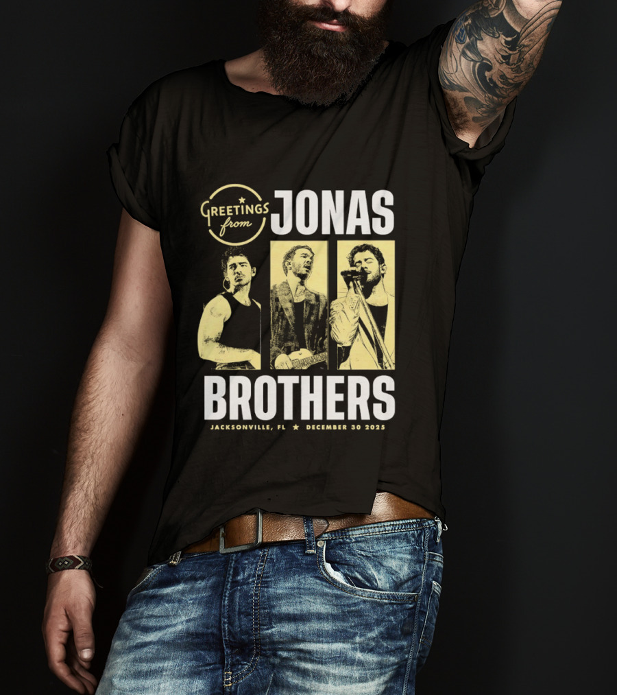 Greetings From Jonas Brothers 2025 Hershey PA December 10 T-Shirt