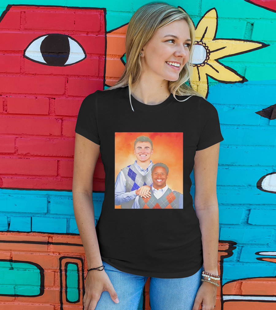 Bo Nix Courtland Sutton Step Brothers Denver Broncos NFL T-Shirt