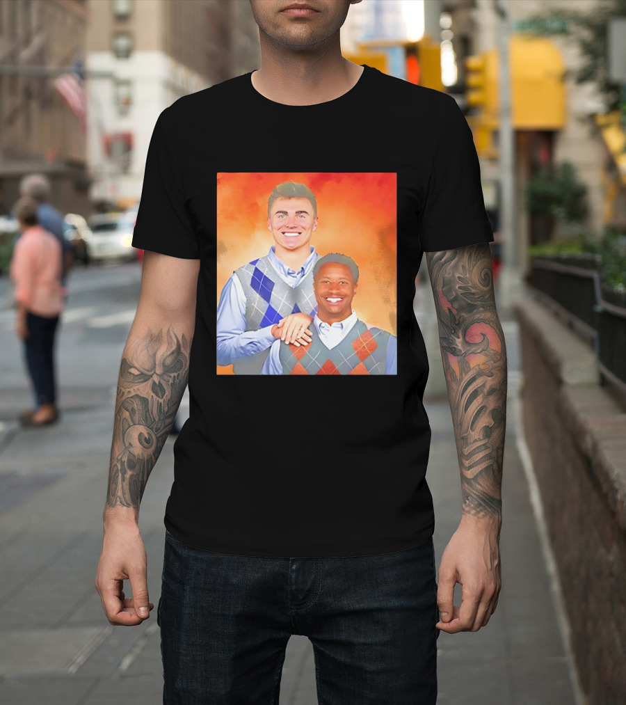 Bo Nix Courtland Sutton Step Brothers Denver Broncos NFL T-Shirt