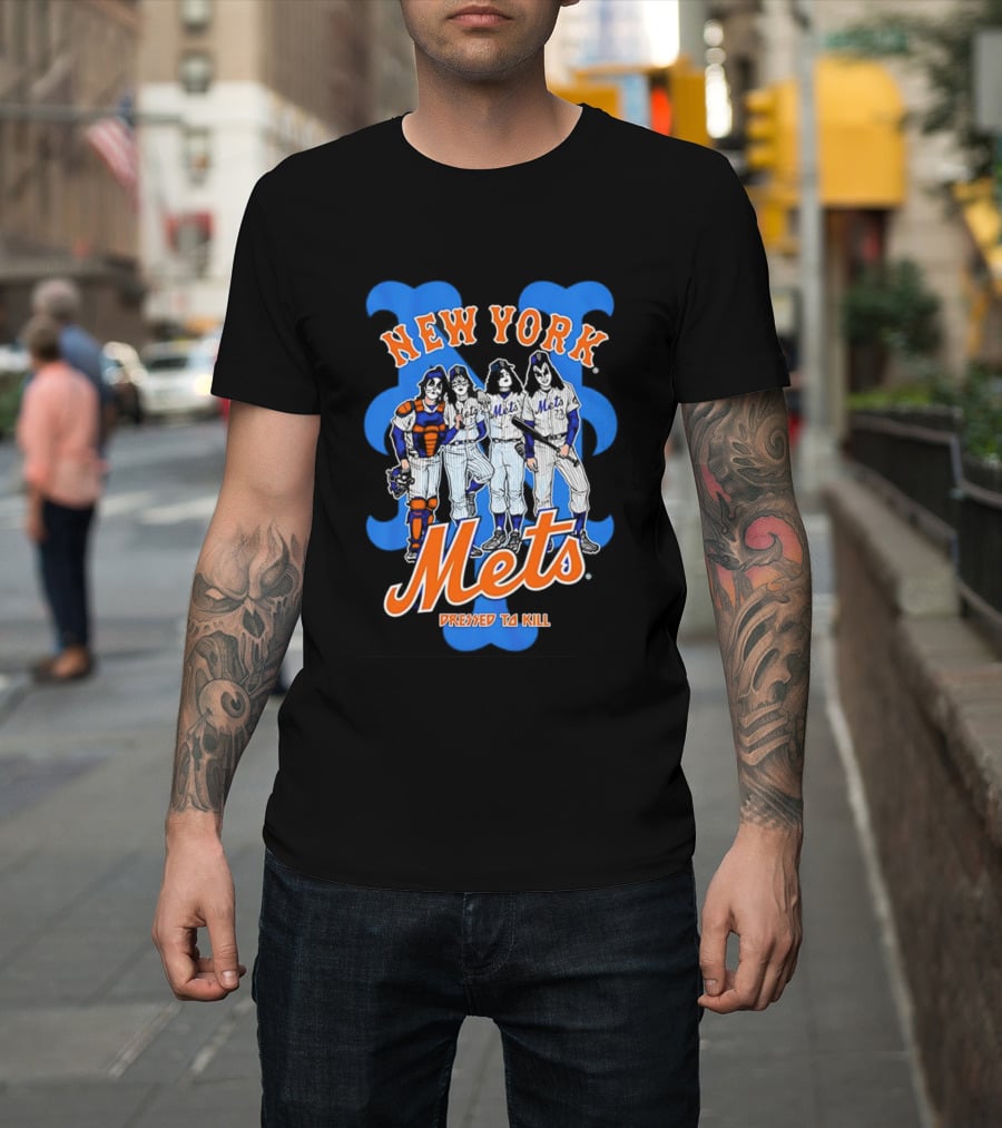 New York Mets Dressed To Kill Collaboration T-Shirt