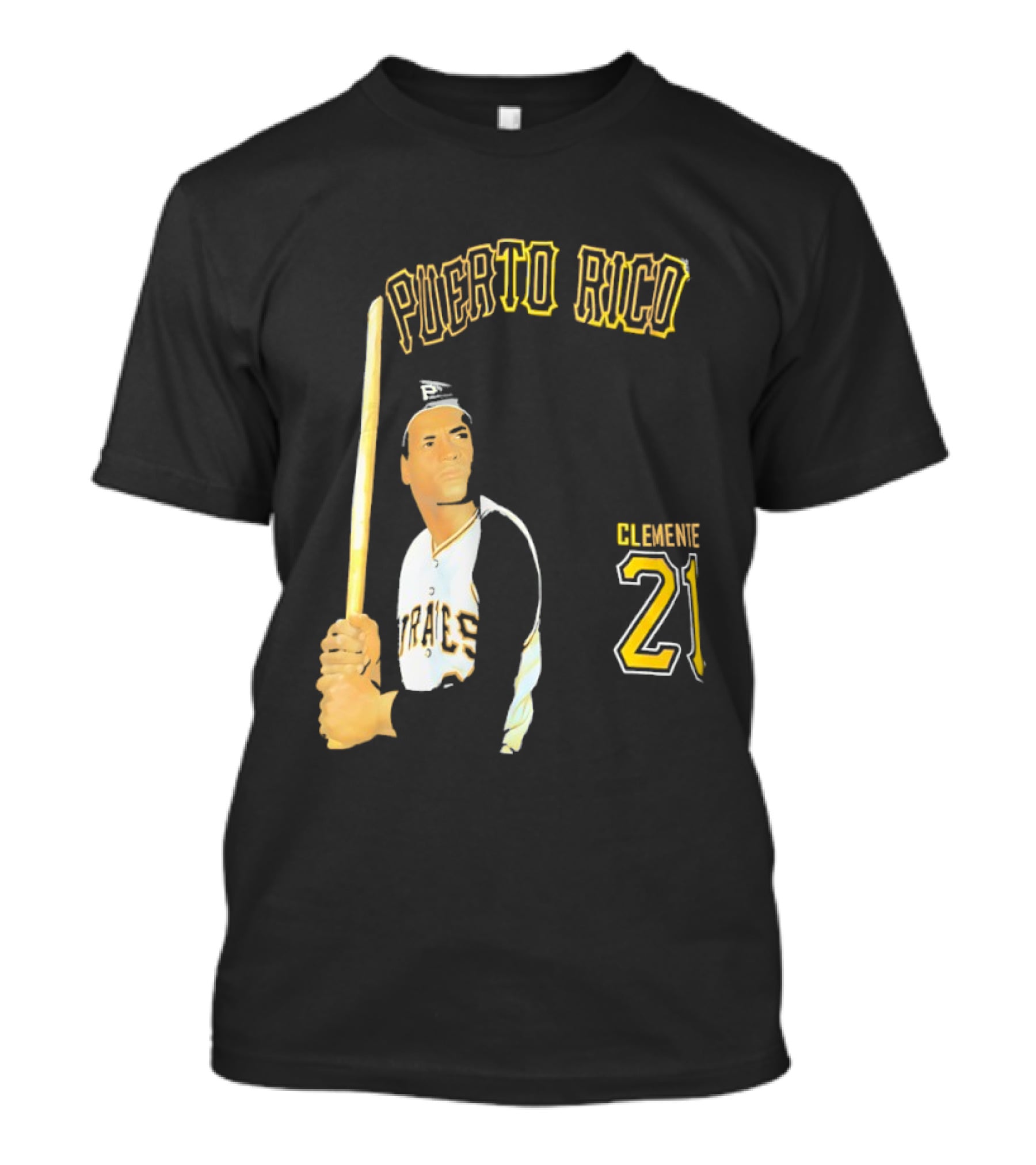 Puerto Rico Roberto Clemente 21 Pittsburgh Pirates Baseball T-Shirt