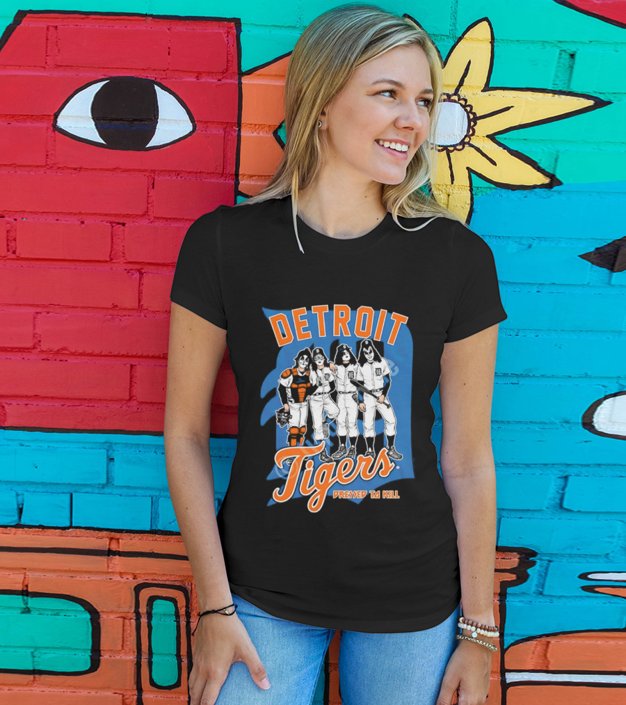 Detroit Tigers Dressed To Kill Vintage Rock T-Shirt