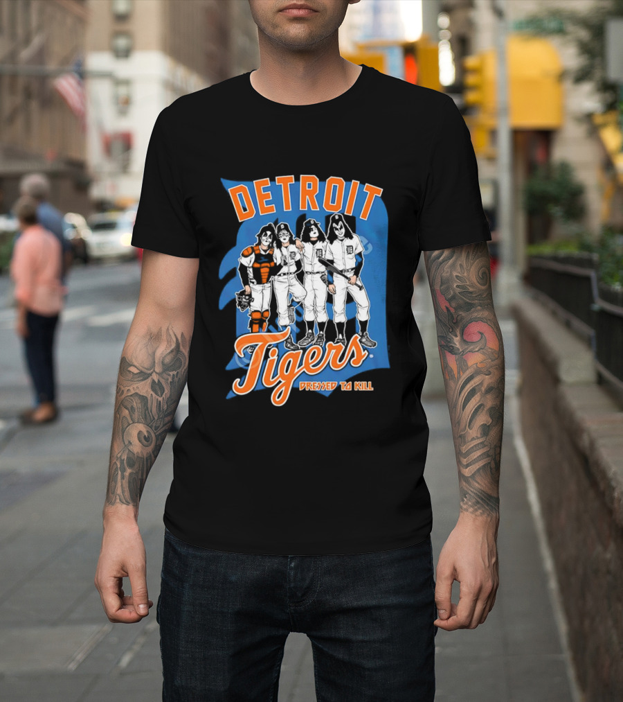 Detroit Tigers Dressed To Kill Vintage Rock T-Shirt