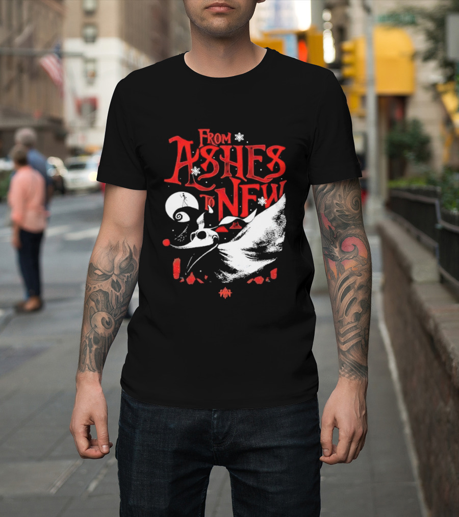 From Ashes To New Nightmare Before Christmas Skull 2025 T-Shirt