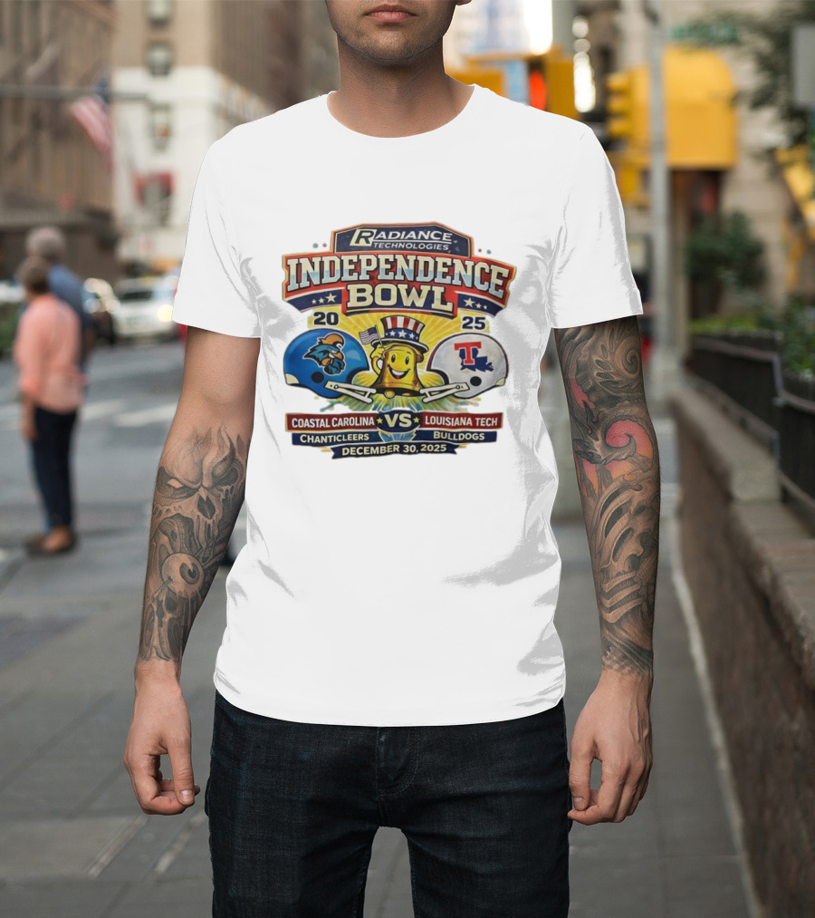 Radiance Technologies Independence Bowl 2025 Coastal Carolina Chanticleers Vs Louisiana Tech Bulldogs December 30 T-Shirt