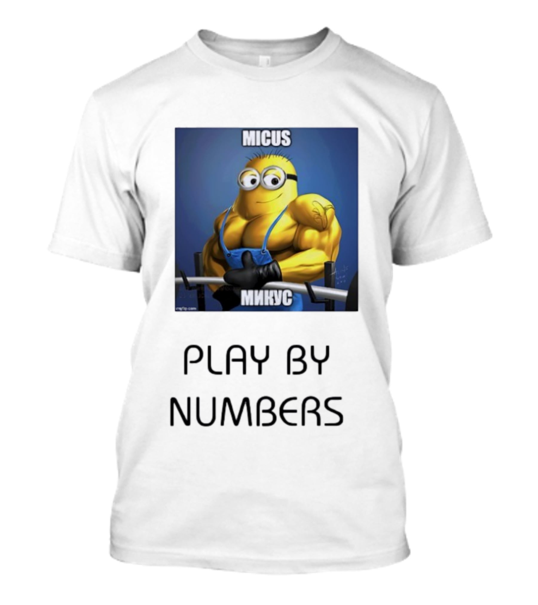 Micus Минькс Muscle Play By Numbers Minion T-Shirt