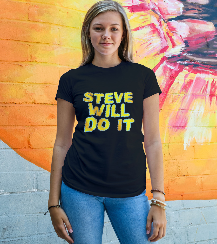 Steve Will Do It Yellow Blue T-Shirt