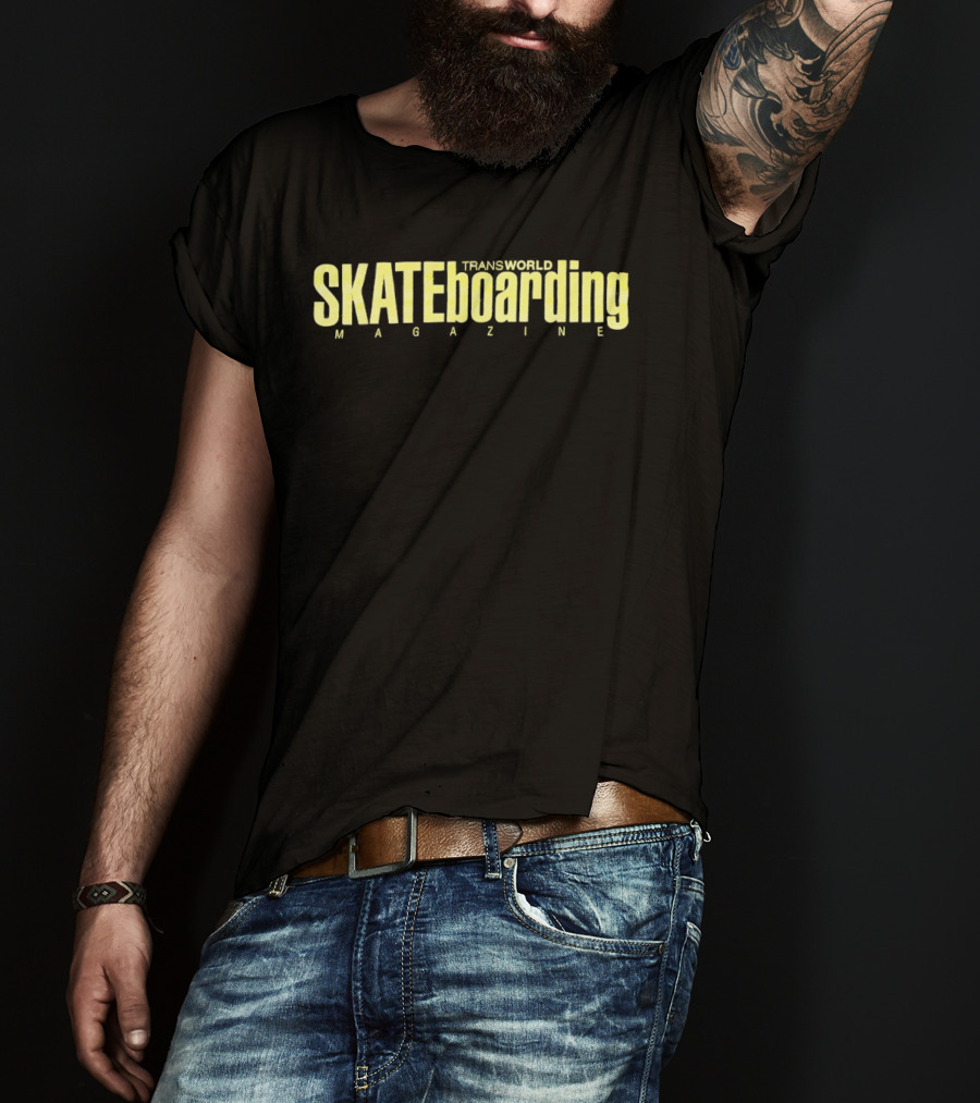 Transworld Skateboarding Magazine Classic Style Yellow T-Shirt
