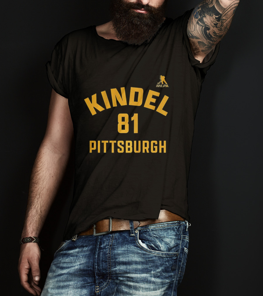 Pittsburgh Penguins 81 Kindel Name And Number Hockey Team T-Shirt