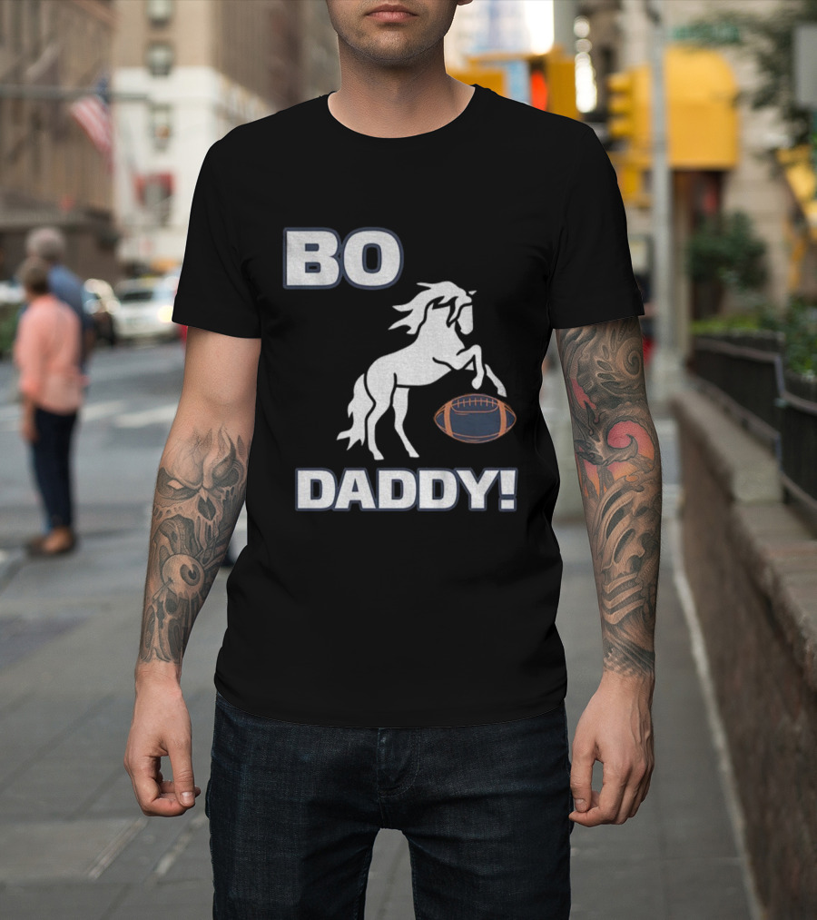 Bo Nix Denver Broncos Football Bo Daddy NFL 2025 Horseball T-Shirt