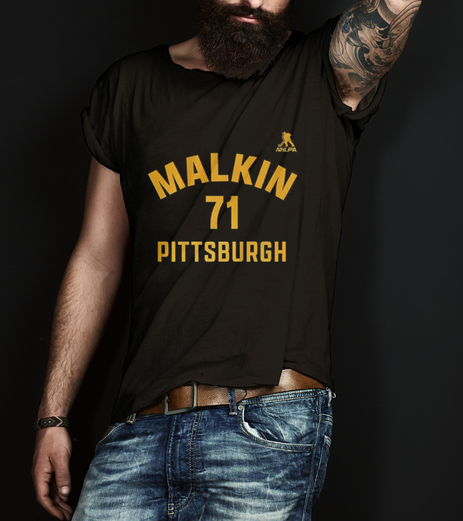 Malkin 71 Pittsburgh Penguins Ice Hockey Fan Gear T-Shirt