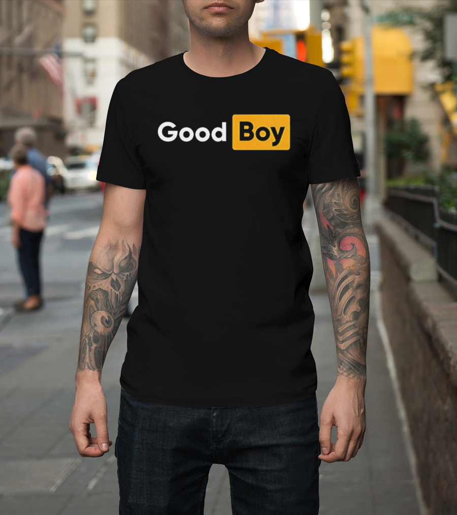 Good Boy Parody Block T-Shirt