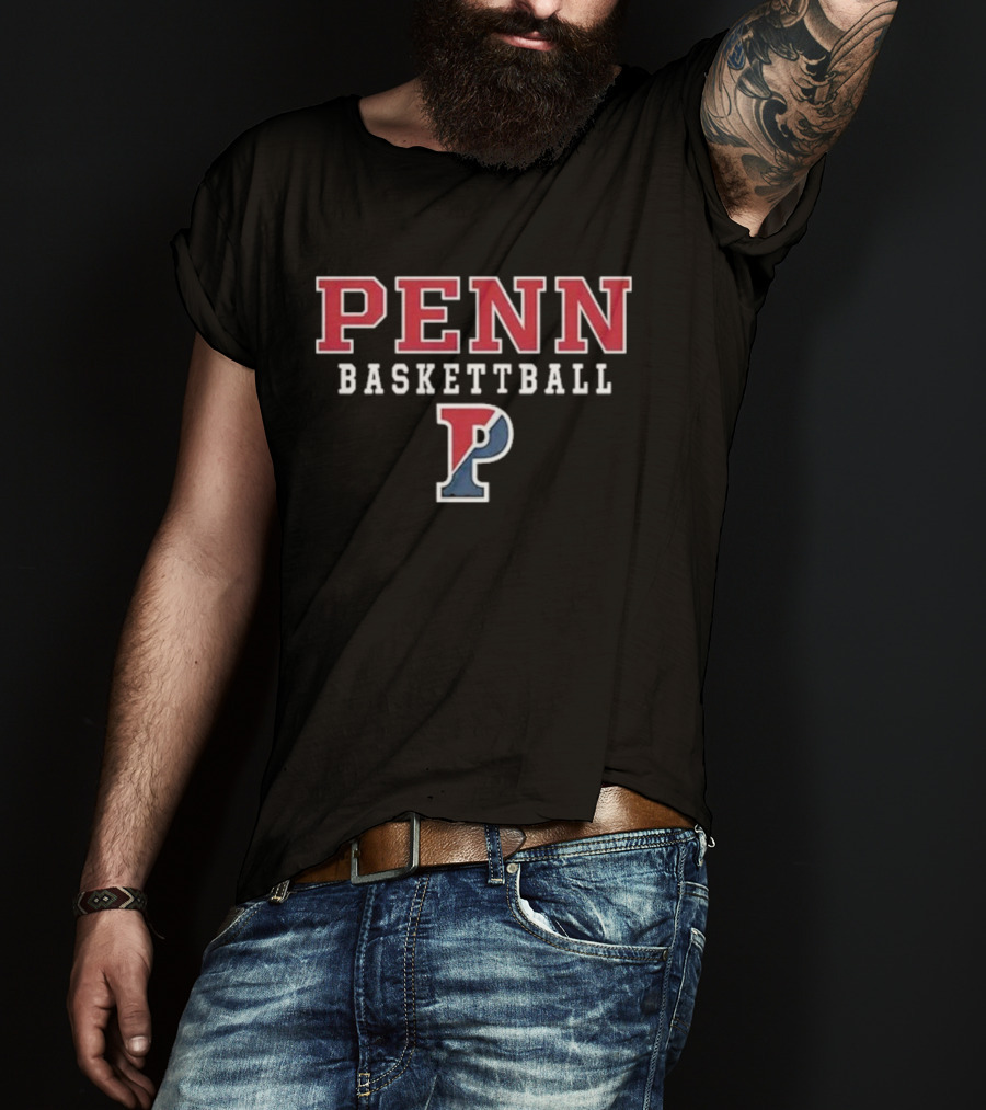 The Wilds Daniel Faber Penn Basketball Red Blue P Penn T-Shirt