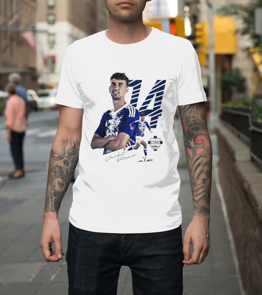 Jacobo Ramon 14 Como 1907 Players Collection Signature T-Shirt