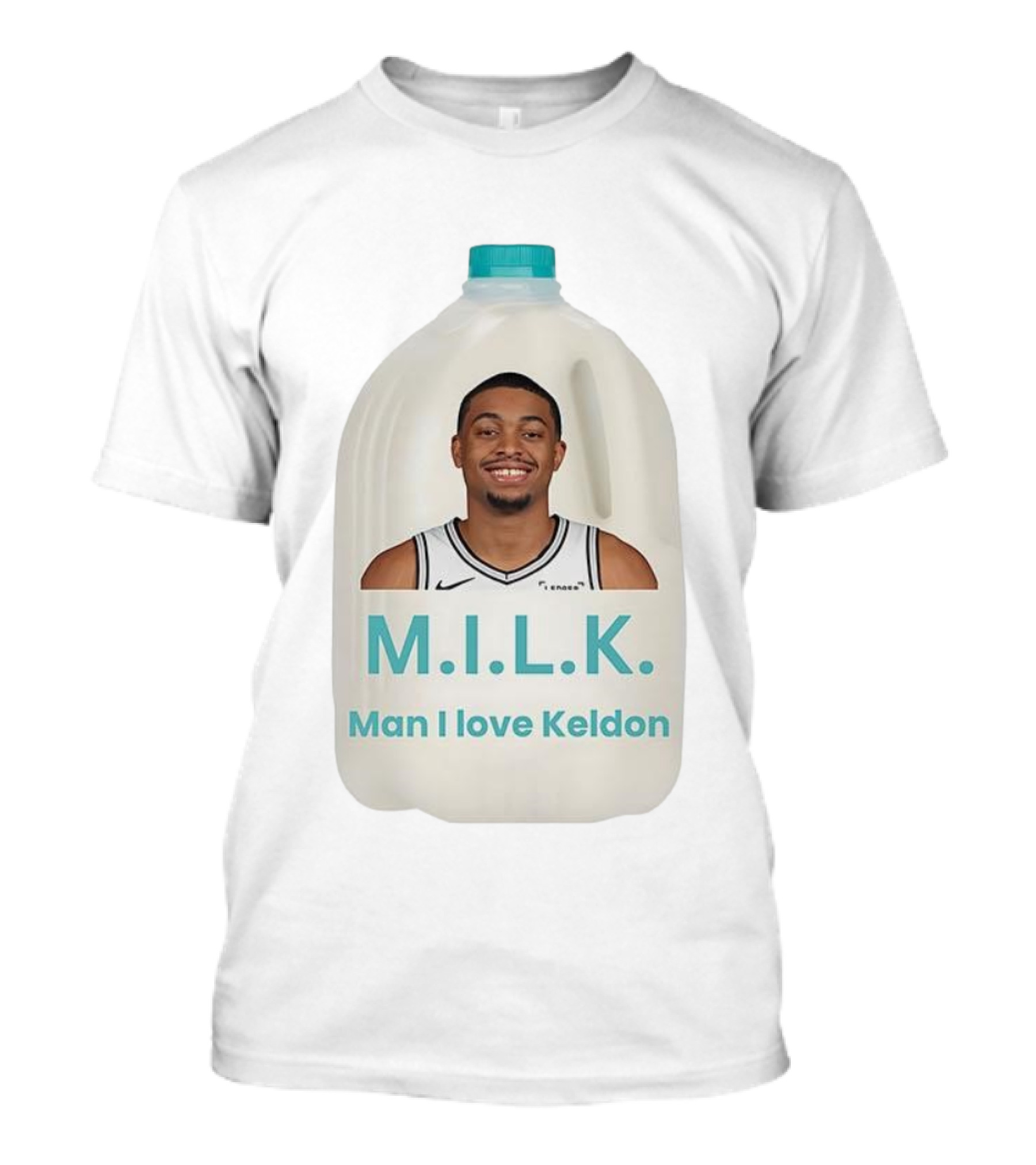 M.I.L.K. Man I Love Keldon Basketball Fan Merchandise T-Shirt