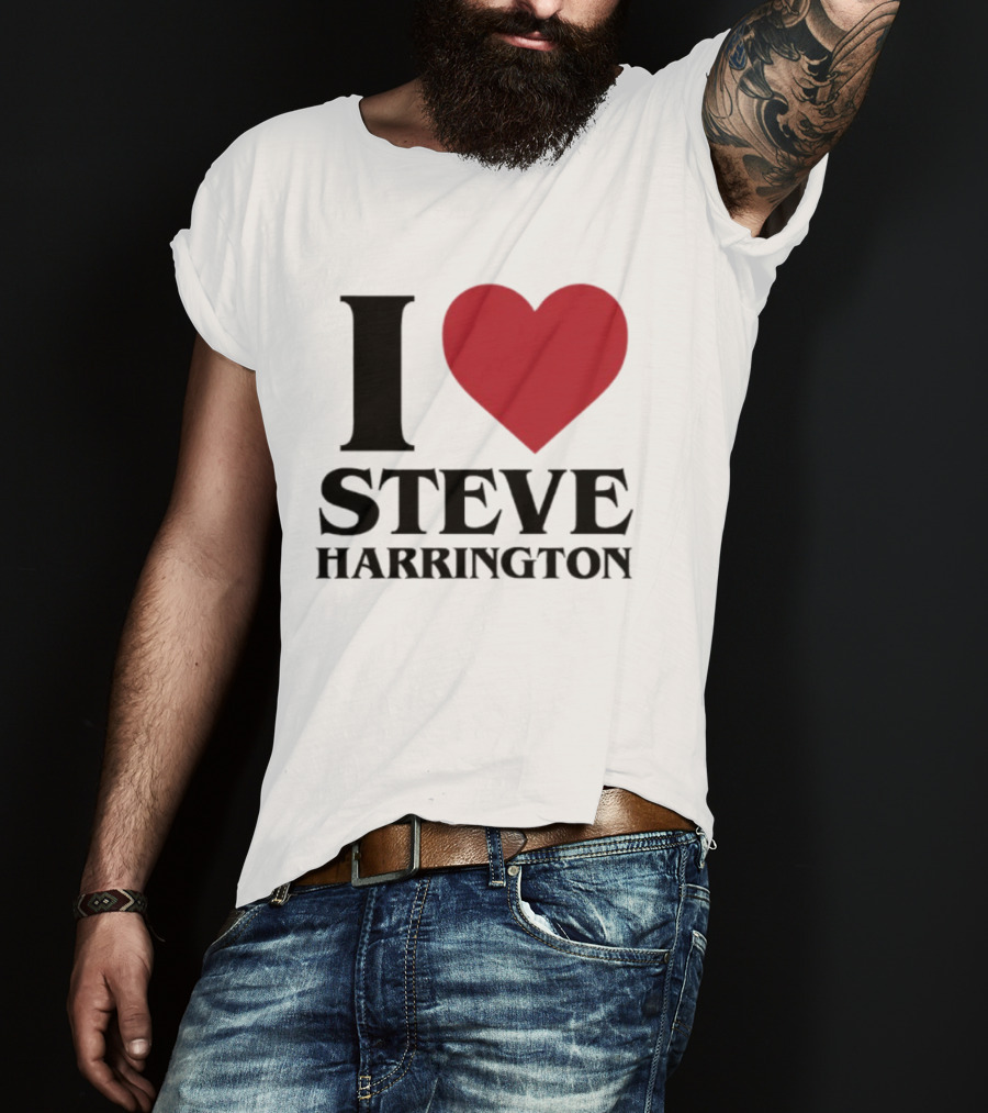 I Love Steve Harrington Heart Stranger Things T-Shirt