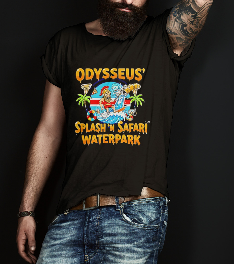 Odysseus Splash 'N Safari Waterpark Surfing Adventure Souvenir T-Shirt