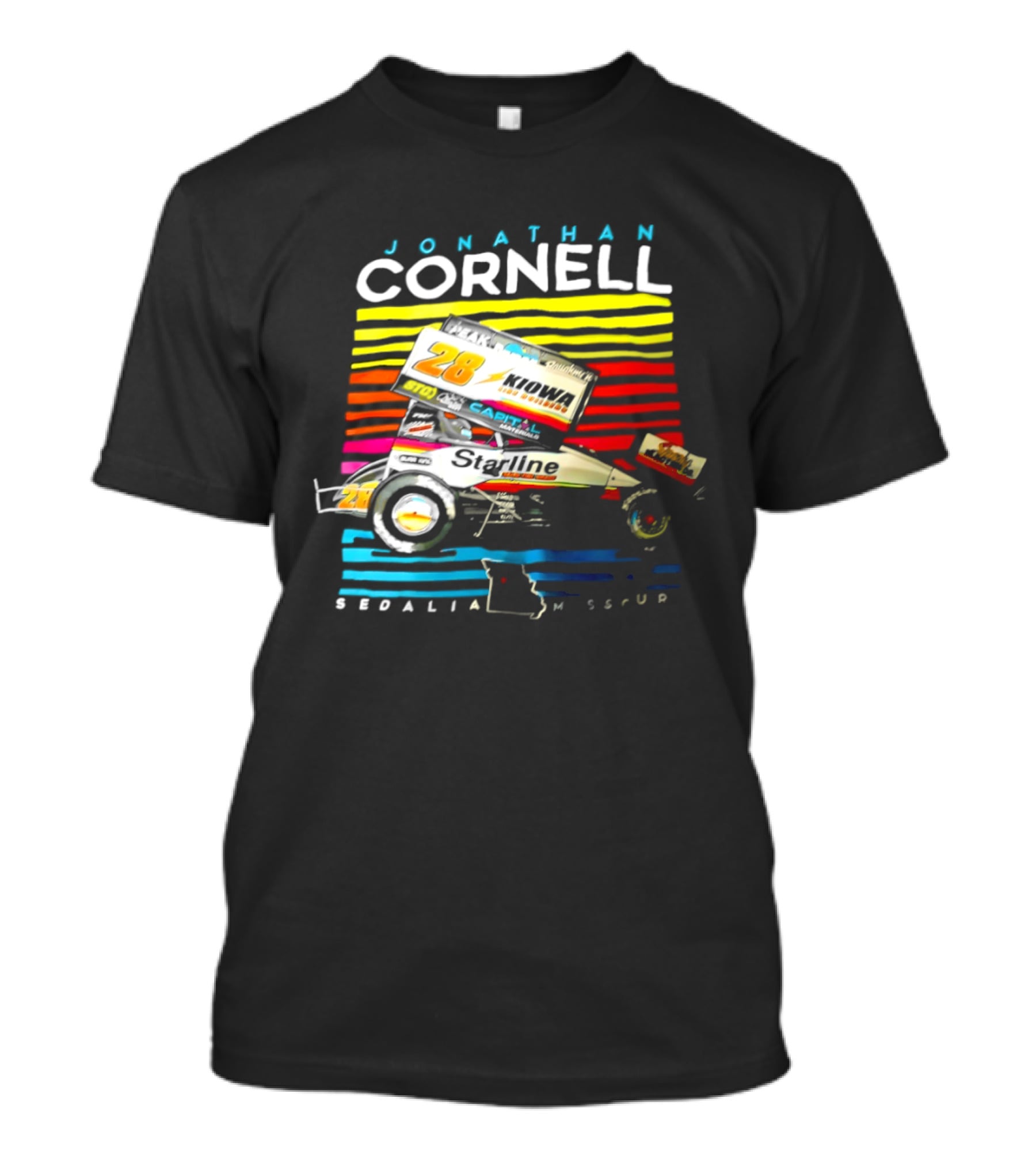 Jonathan Cornell Sedalia Missouri Kiowa Starline Car T-Shirt