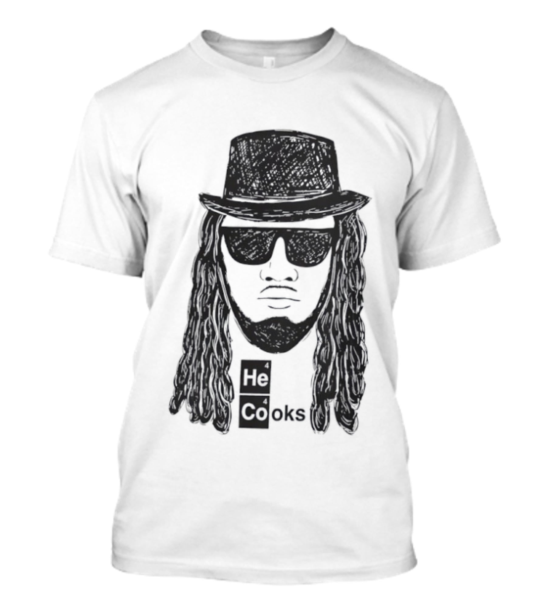 Buffalo Bills He Cooks Bigface T-Shirt