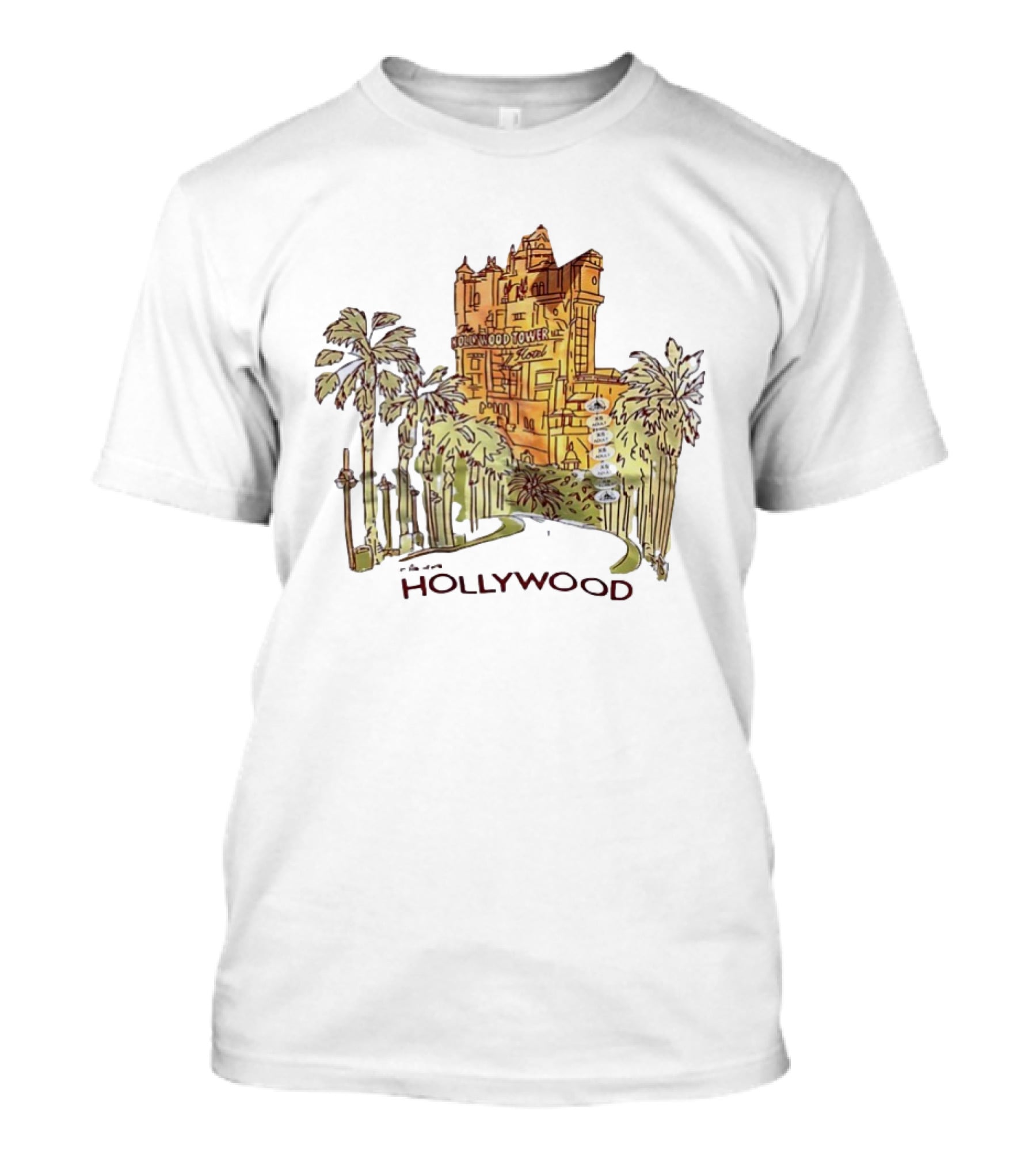 The Hollywood Tower Hotel Disney's Hollywood Studios California Adventure T-Shirt