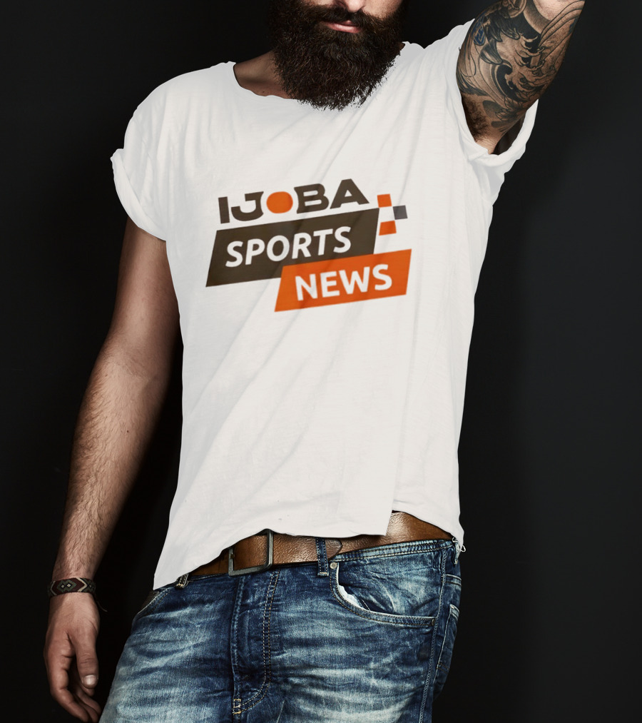 Ijoba Sports News Bold Orange And Black Block T-Shirt