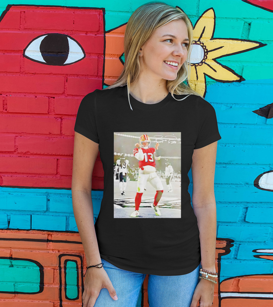 Brock Purdy 13 San Francisco 49ers Dancing Against Chicago Football Game T-Shirt