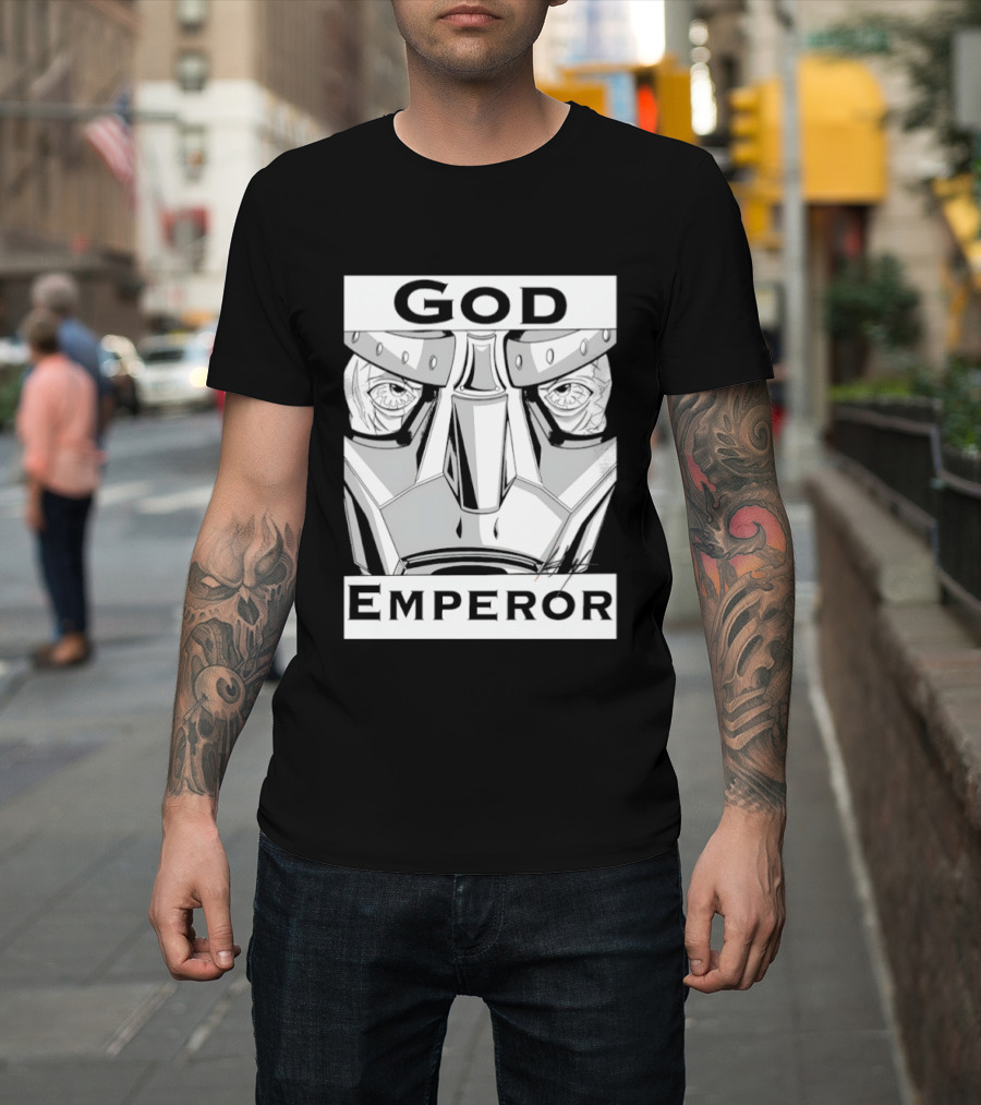 God Emperor Masked Face Robot Armor T-Shirt