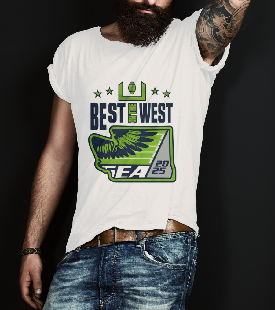 Seattle Seahawks Best In The West 2025 NFC Champions T-Shirt