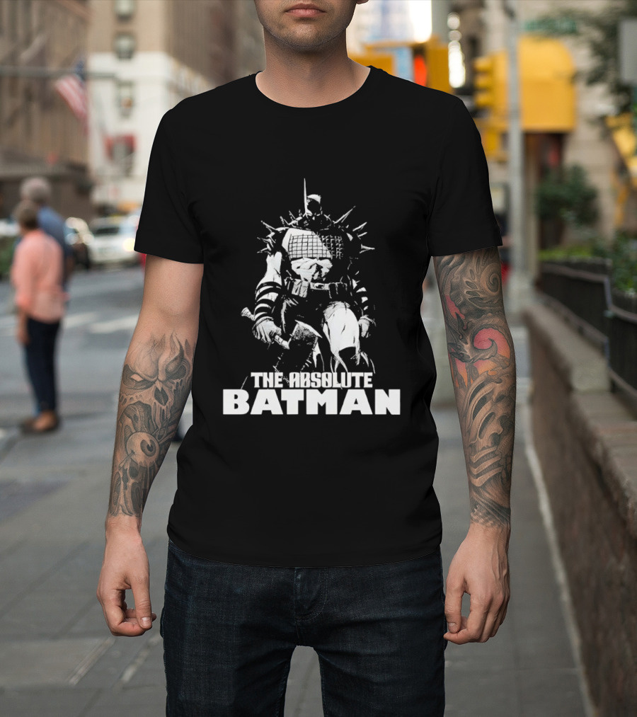The Absolute Batman Spiked Suit Warrior With Bat Helmets T-Shirt