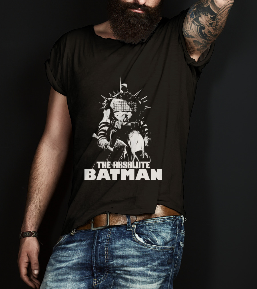 The Absolute Batman Spiked Suit Warrior With Bat Helmets T-Shirt