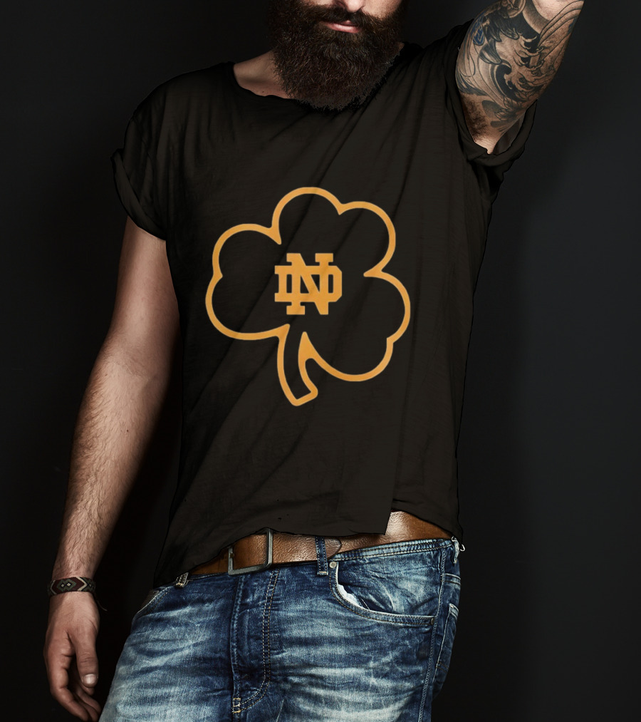 Notre Dame Football Marcus Freeman ND Clover T-Shirt