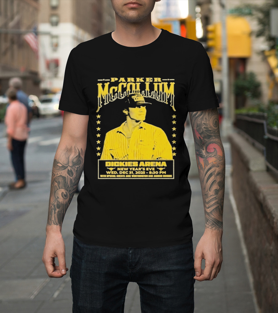 Parker McCollum 12.31.2025 Dickies Arena New Year's Eve Concert Event Stars T-Shirt