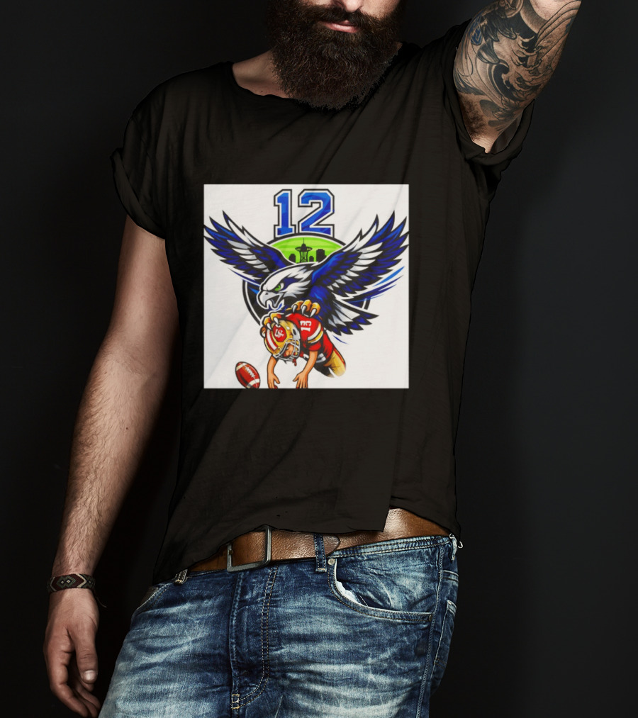 Seattle Seahawks 12th Man Meme Brock Purdy San Francisco 49ers Football Rivalry T-Shirt