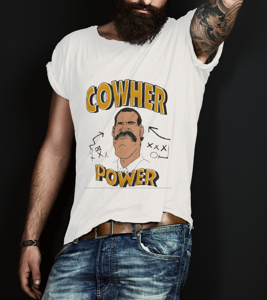 Cowher Power Pittsburgh Steelers Coach Bill Cowher Football T-Shirt