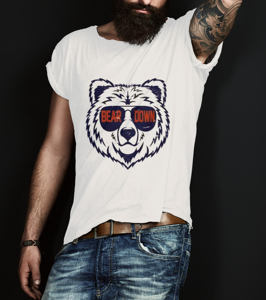 Bear Down Chicago Bears Sunglasses T-Shirt