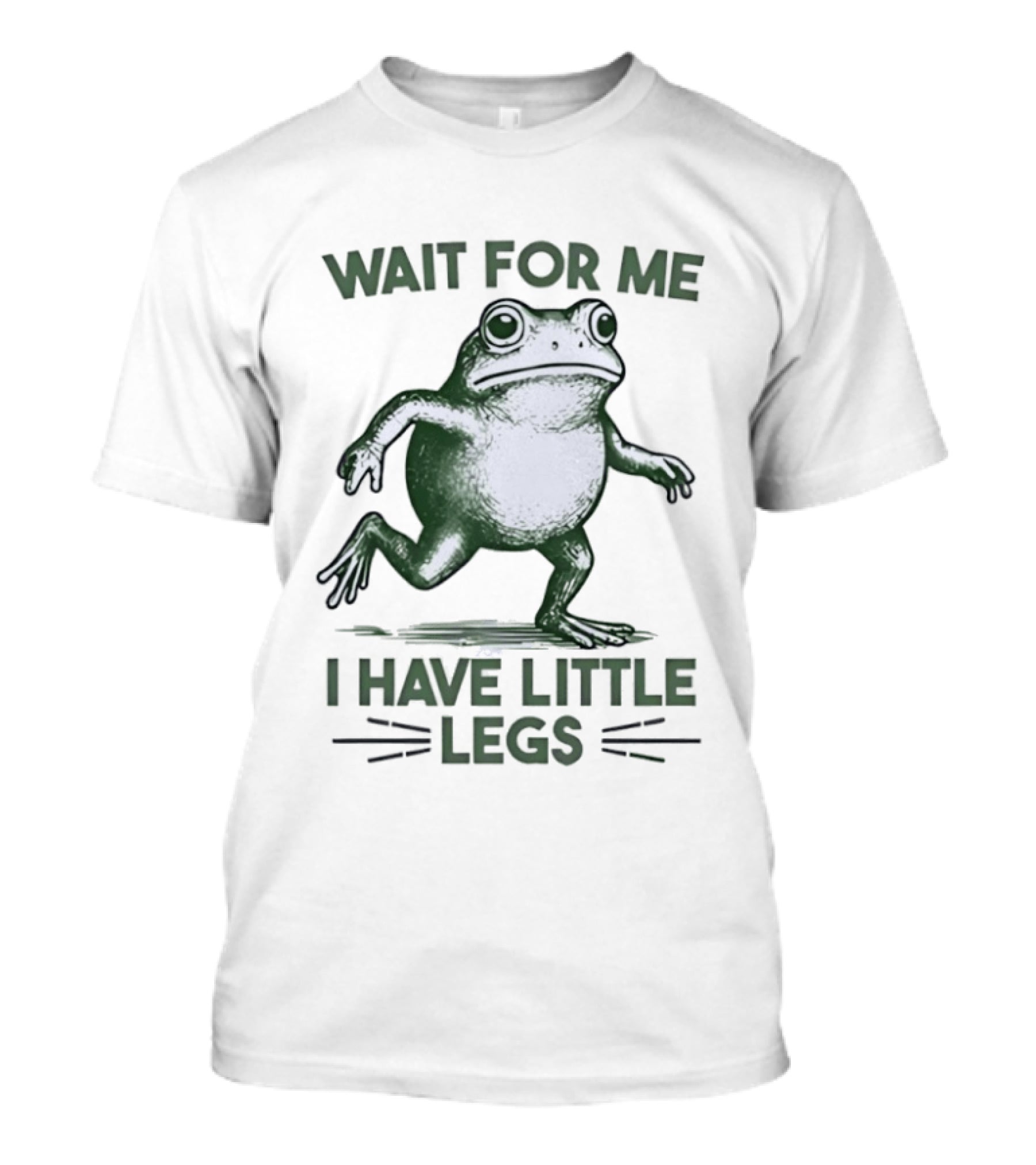 Vintage Frog Wait For Me I Have Little Legs T-Shirt