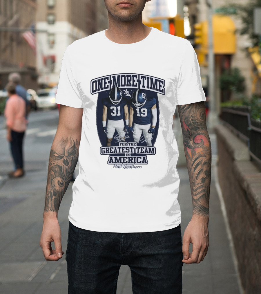 Georgia Southern Eagles One More Time Greatest Team In America Hail Southern T-Shirt