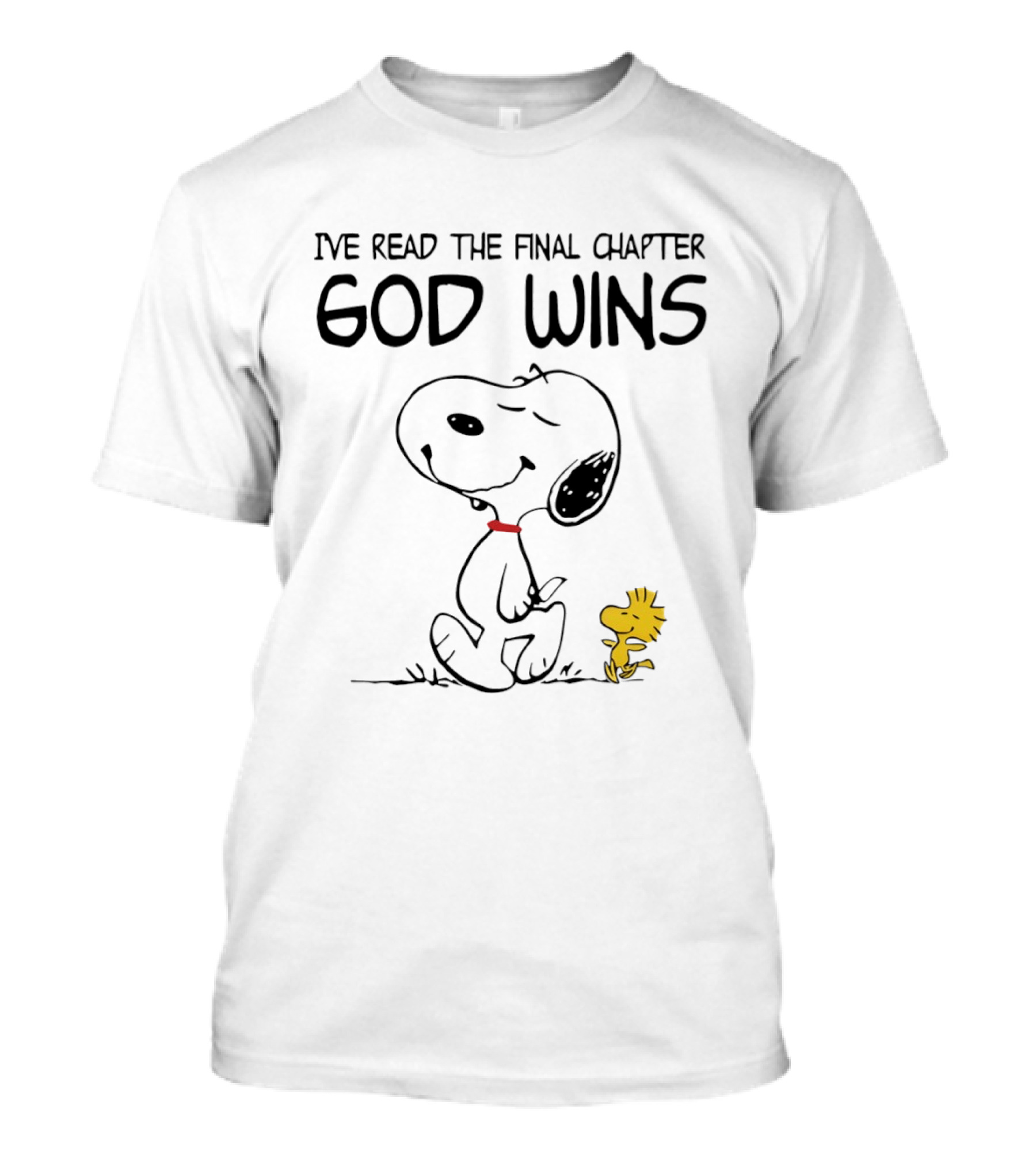 Snoopy Woodstock God Wins Final Chapter T-Shirt