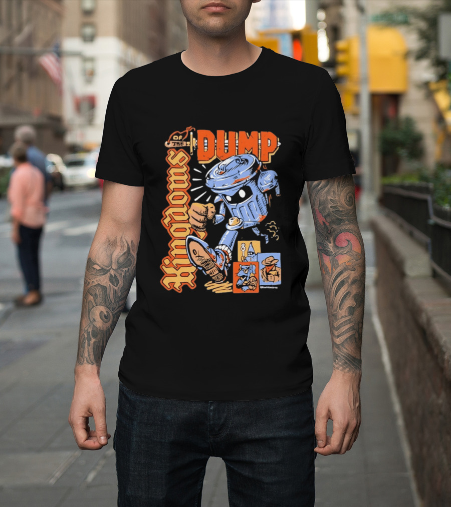 Kingdoms Of The Dump Cartoon Trash Can Character Fighting Adventure T-Shirt