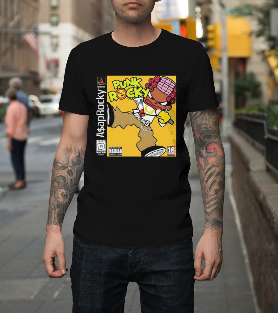 Don’t Be Dumb For Asap Rocky’s Punk Rocky Inspired By Parappa The Rapper T-Shirt