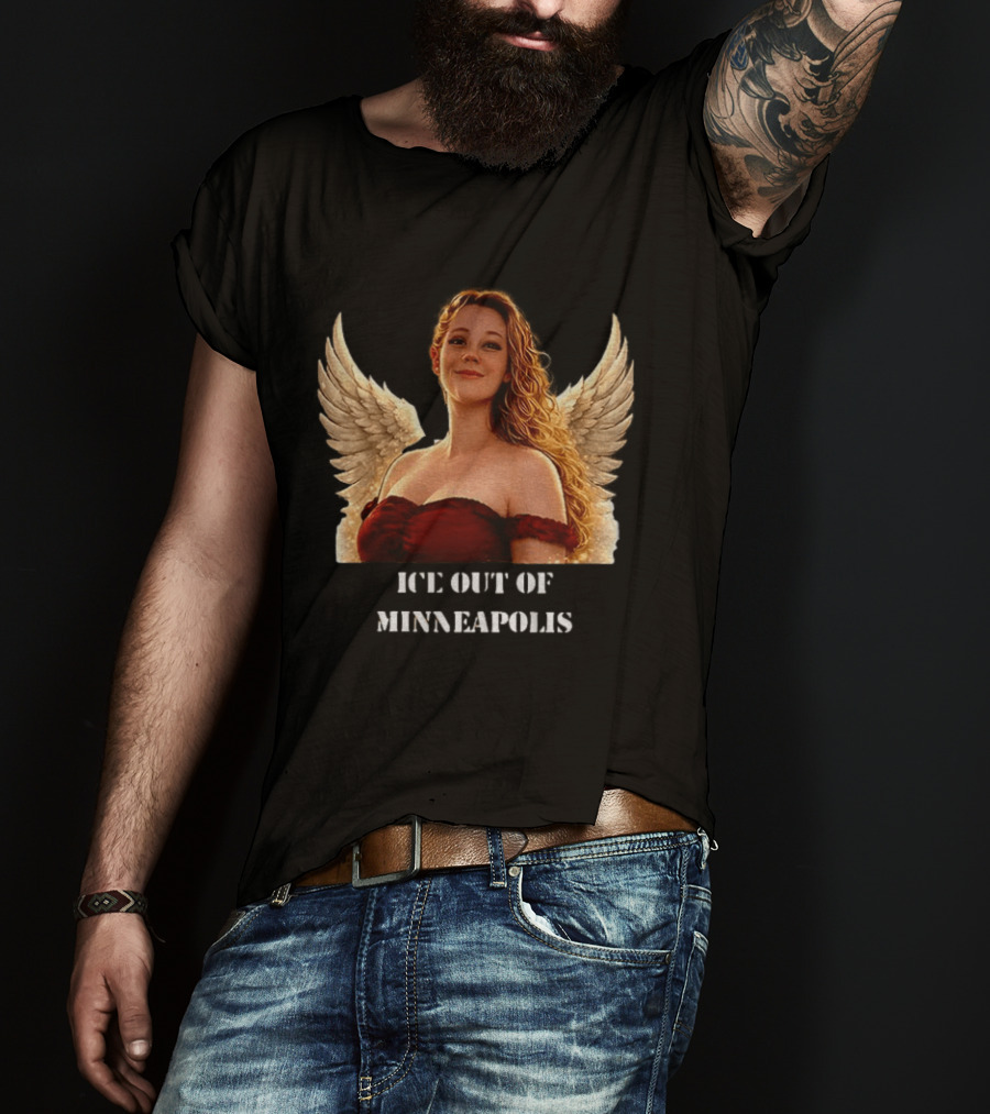 Minnesota Mayor Ice Out Of Minneapolis Justice For The Renee Nicole Angel Wings T-Shirt