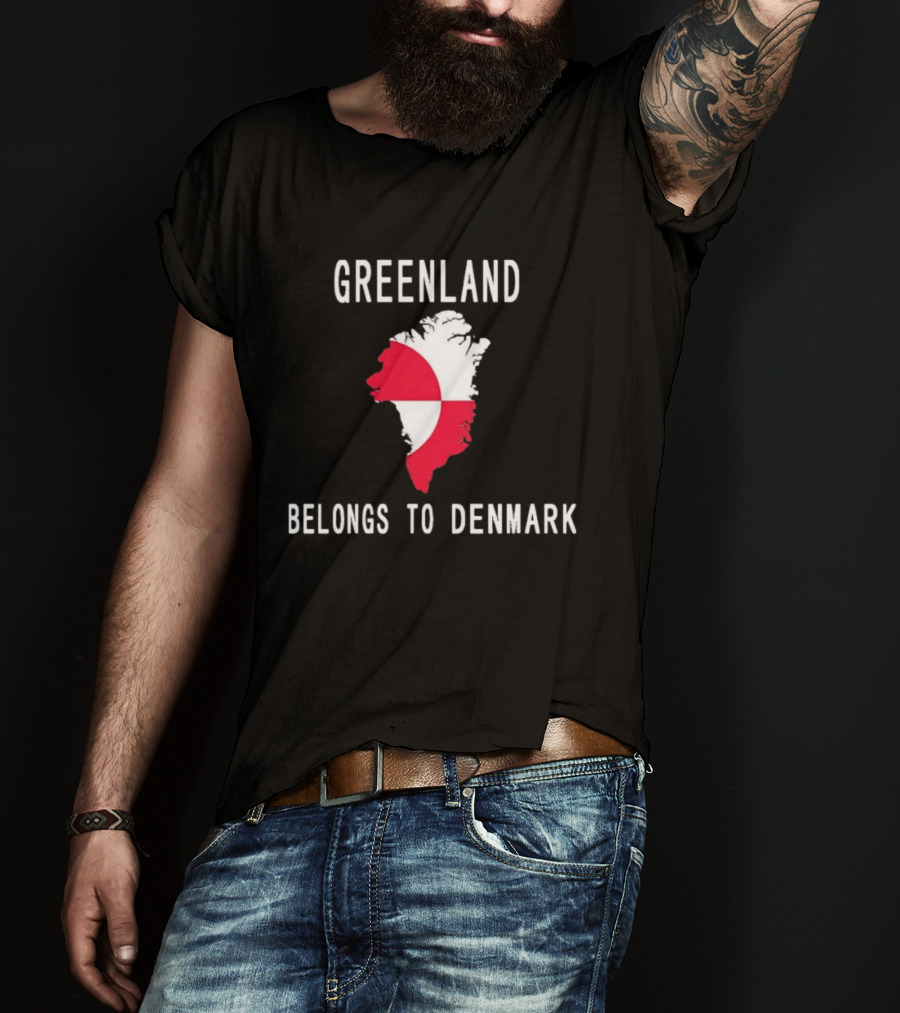 Greenland Belongs To Denmark Map T-Shirt
