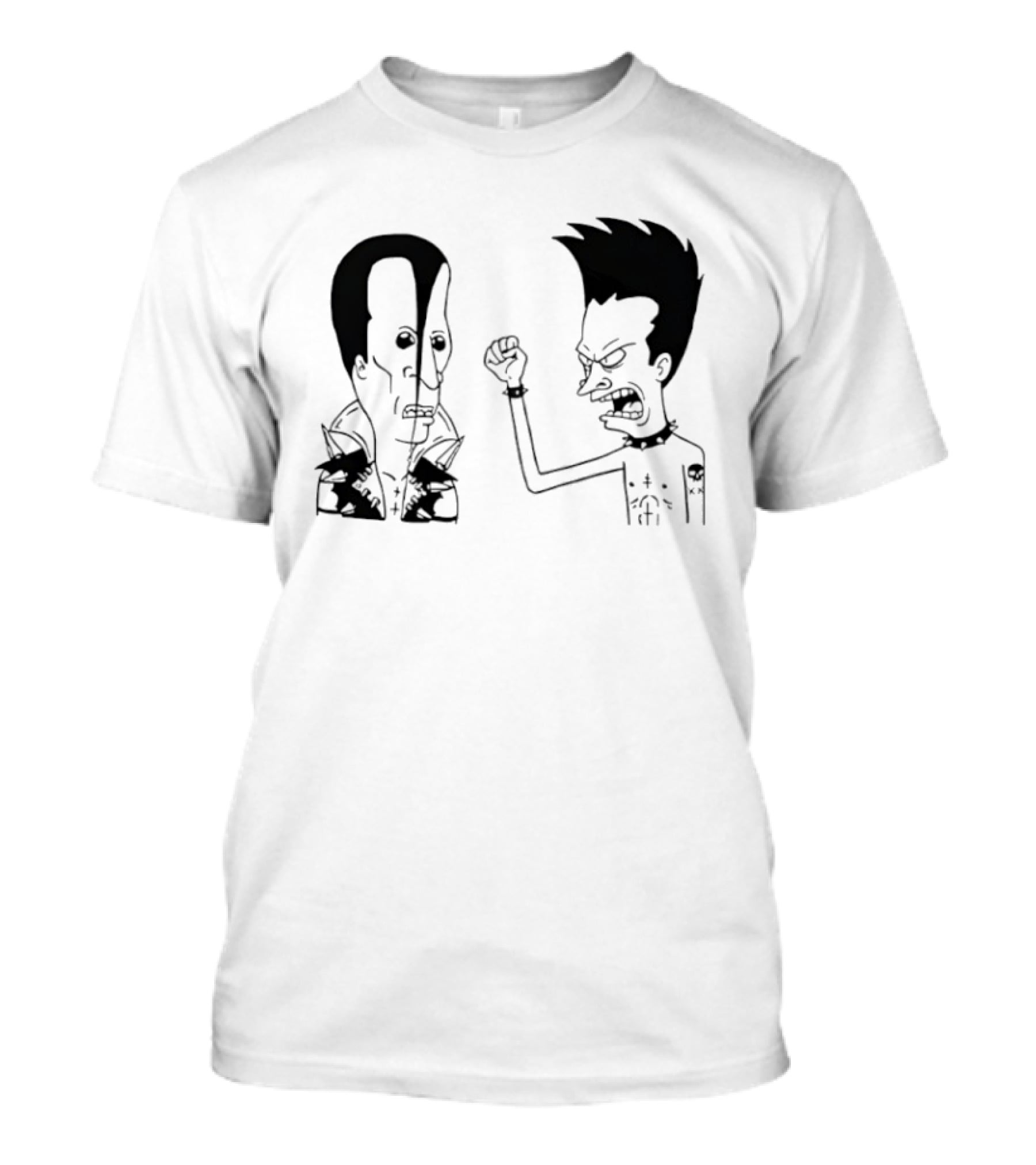 Grumpy Beavis And ButtHead Misfits T-Shirt