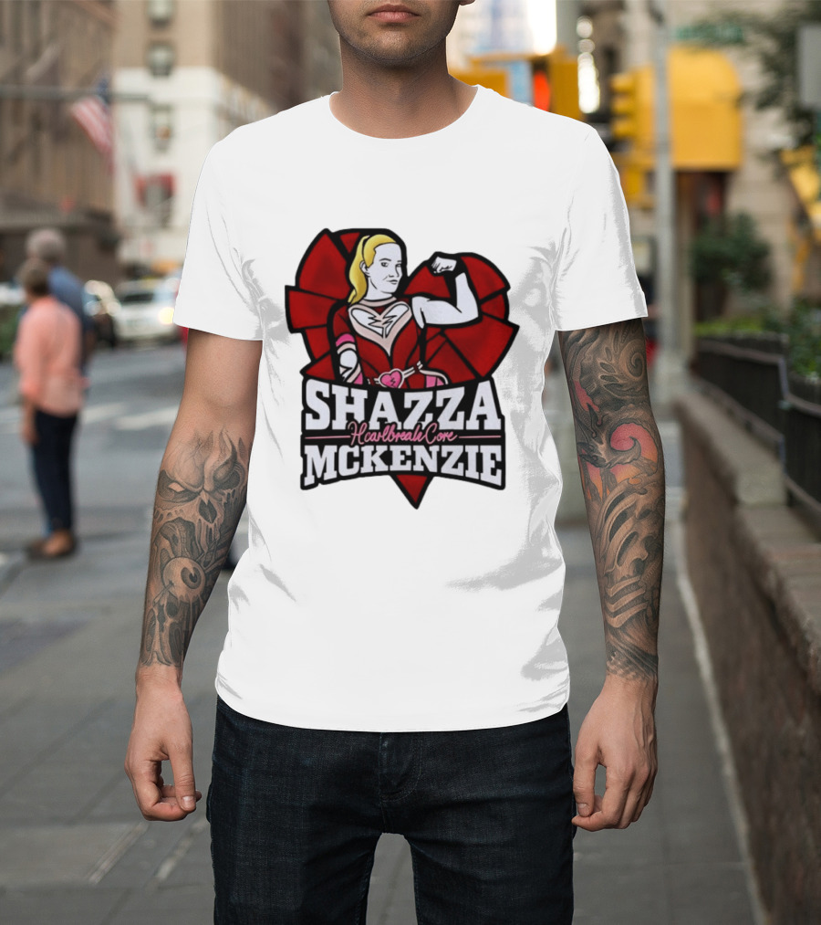Shazza McKenzie Heartbreak Core Wrestling Superhero T-Shirt