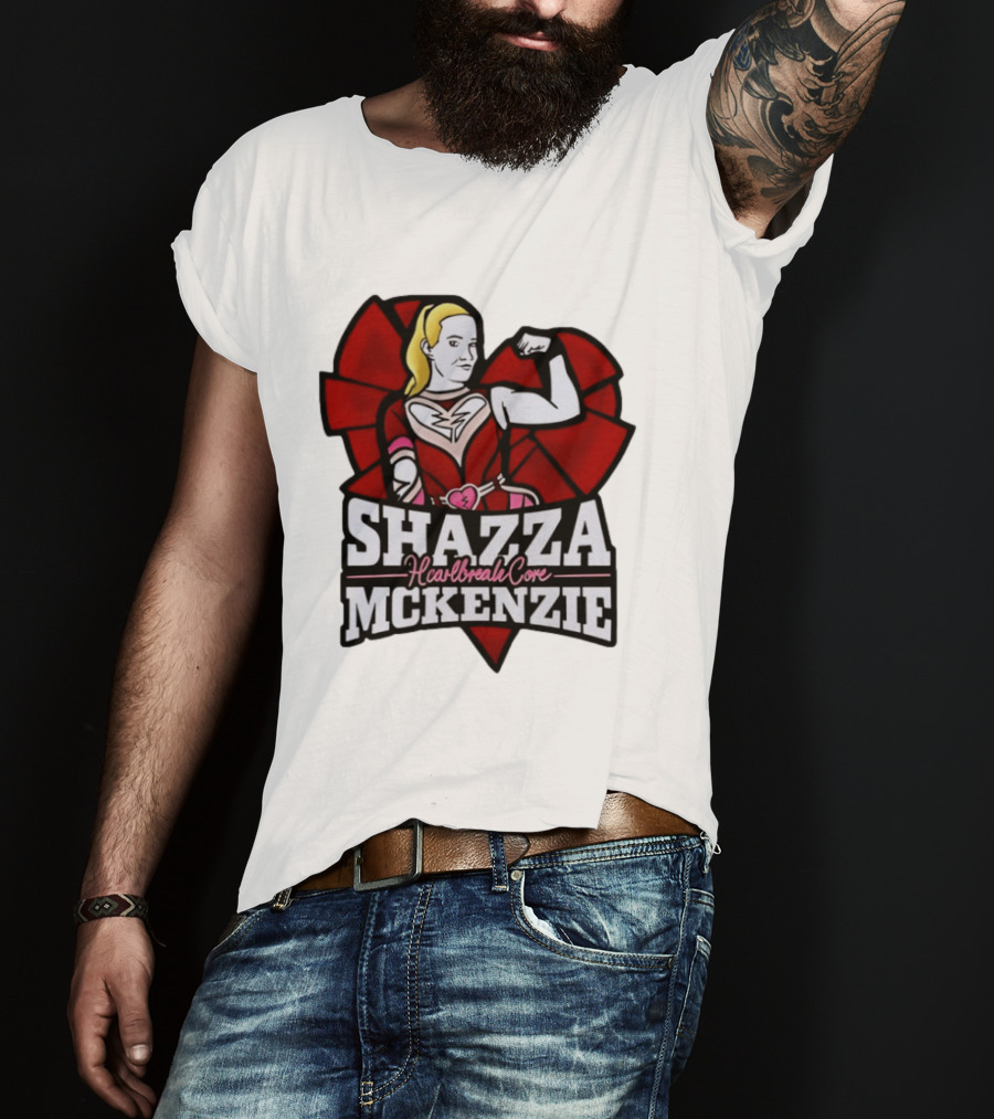 Shazza McKenzie Heartbreak Core Wrestling Superhero T-Shirt